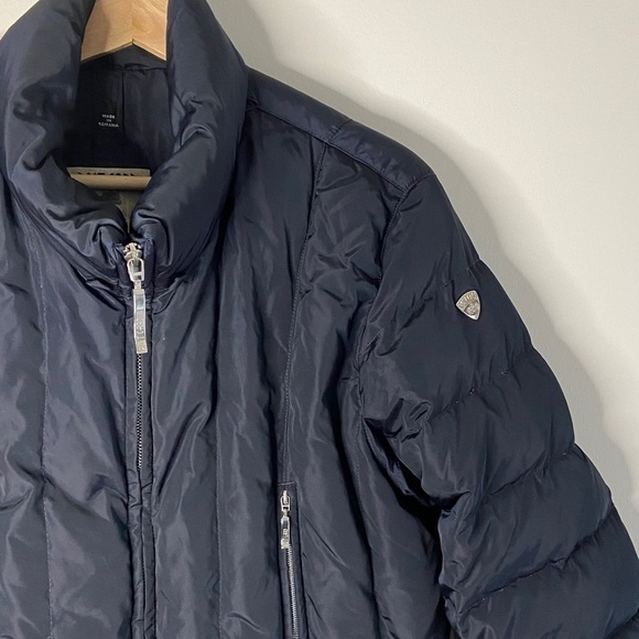 POST Card Navy goose down short puffer jacket - Picture 8 of 12